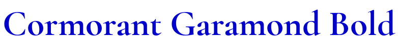 Cormorant Garamond Bold police de caractère